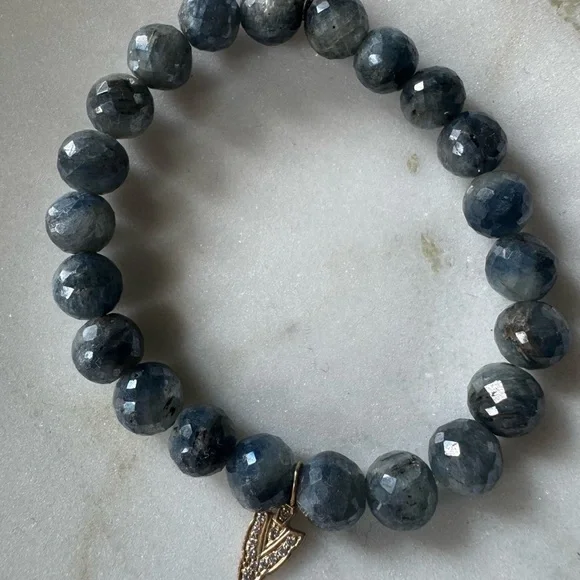 Sydney Evan Beaded Charm Bracelet with 14k Gold and Diamond Charm - Picture 5 of 12